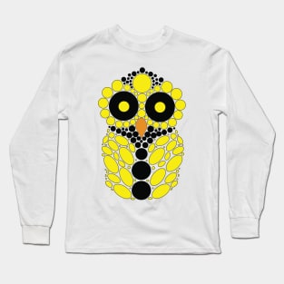 Yellow and Black Owl Long Sleeve T-Shirt